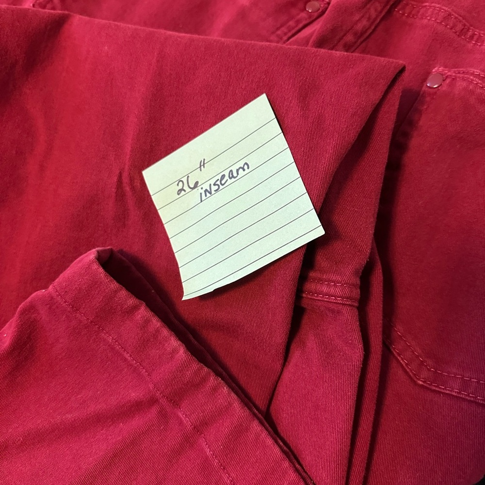 CJ Banks Deep Red Pants